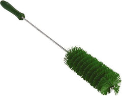 Vikan - 2" Diam Polyester Valve Brush - 19-5/8" OAL, 5-15/16" Head Length, Polypropylene & Stainless Steel Handle - Apex Tool & Supply