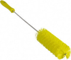 Vikan - 2" Diam Polyester Valve Brush - 19-5/8" OAL, 5-15/16" Head Length, Polypropylene & Stainless Steel Handle - Apex Tool & Supply