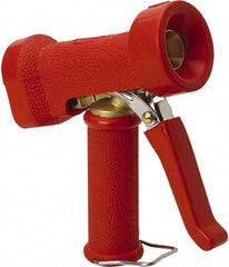 Vikan - Garden Hose Trigger Pistol Nozzle - Brass, Stainless Steel, Rubber - Apex Tool & Supply