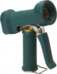 Vikan - Garden Hose Trigger Pistol Nozzle - Brass, Stainless Steel, Rubber - Apex Tool & Supply