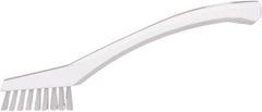 Vikan - 5/8" Bristle Length, Polyester Food Service Brush - 2-5/16" Long x 1/2" Wide Head, 8" OAL, White, Polypropylene Block - Apex Tool & Supply