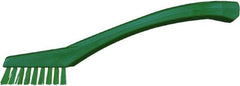 Vikan - 5/8" Bristle Length, Polyester Food Service Brush - 2-5/16" Long x 1/2" Wide Head, 8" OAL, Green, Polypropylene Block - Apex Tool & Supply