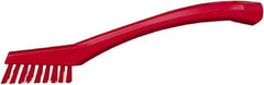 Vikan - 5/8" Bristle Length, Polyester Food Service Brush - 2-5/16" Long x 1/2" Wide Head, 8" OAL, Red, Polypropylene Block - Apex Tool & Supply