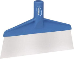 Remco - Stiff Stainless Steel Straight Scraper - 10-1/4" Blade Width - Apex Tool & Supply
