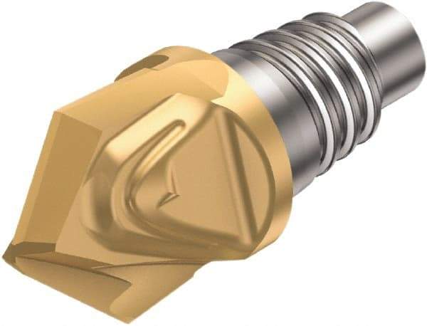 Sandvik Coromant - 316..CM2 G Grade 1030 Carbide Chamfer Milling Tip Insert - TiAlN Finish, 2 Flutes, 1.5mm Cutting Diam, 7.23mm Depth of Cut, 18.1mm Extension, 10° Helix - Apex Tool & Supply