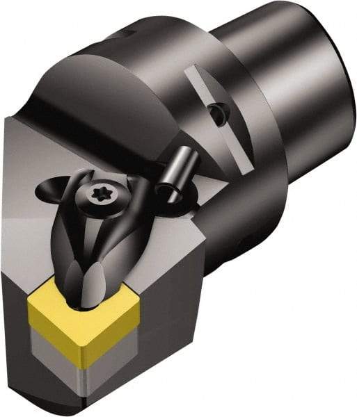 Sandvik Coromant - Right Hand Cut, Size C6, CNMG 643 Insert Compatiblity, Modular Turning & Profiling Cutting Unit Head - 45mm Ctr to Cutting Edge, 65mm Head Length, Through Coolant, Series T-Max P - Apex Tool & Supply