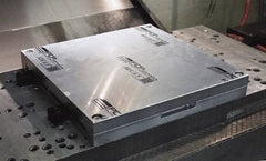 Mitee-Bite - Square Aluminum CNC Clamping Pallet - 378mm Wide x 378mm Long x 25.4mm Thick - Apex Tool & Supply
