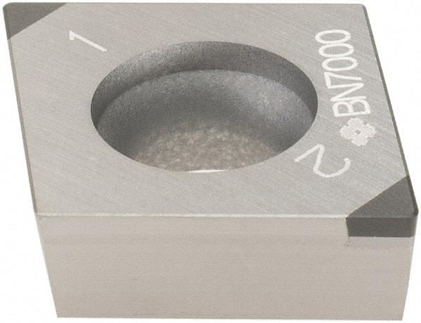 Sumitomo - 2NU-CCGA431 - Grade BN7000 PCBN Turning Insert - 80° Diamond, 1/2" Inscr Circle, 3/16" Thick, 1/64" Corner Radius - Apex Tool & Supply