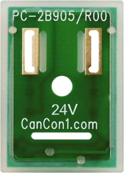 Canfield Connector - Solenoid Valve Interposed Lighted Wafer Indicator Light - Use with DIN Type Coil - Apex Tool & Supply