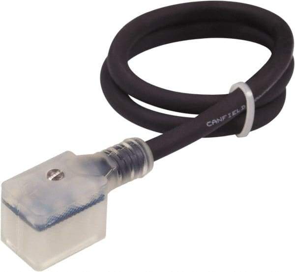 Canfield Connector - Solenoid Valve Connector/Gasket/Cord Assembly - Use with Solenoid Valves - Apex Tool & Supply