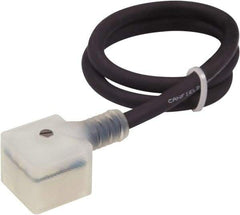 Canfield Connector - Solenoid Valve Connector/Gasket/Cord Assembly - Use with Solenoid Valves - Apex Tool & Supply