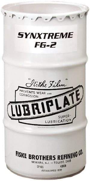 Lubriplate - 120 Lb Drum Calcium Extreme Pressure Grease - Tan, Extreme Pressure, Food Grade & High/Low Temperature, 450°F Max Temp, NLGIG 2, - Apex Tool & Supply