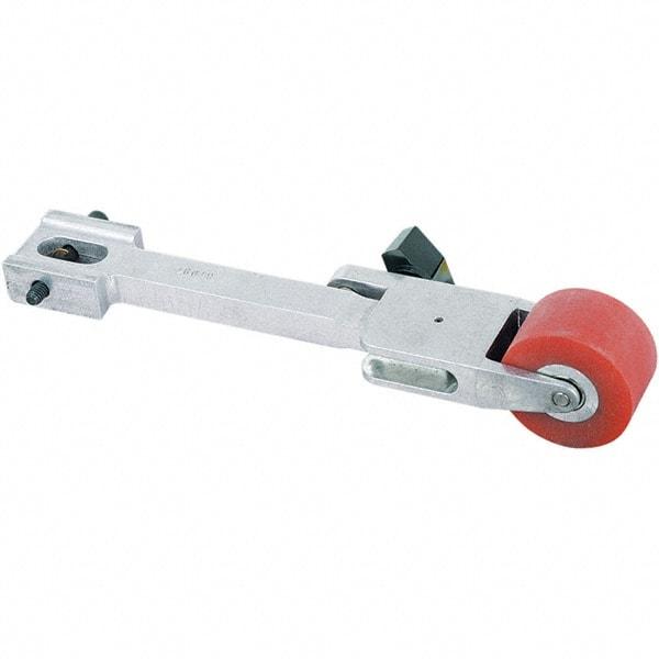 Dynabrade - 1-1/4" Wide Contact Arm - 72" Belt Length x 1-1/4" Belt Width, Urethane, 70" Contact Wheel Diam - Apex Tool & Supply