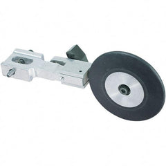 Dynabrade - 1/2" Wide Electric Versatility Belt Grinder Contact Arm - 72" Belt Length x 1" Belt Width, Rubber, 70" Contact Wheel Diam - Apex Tool & Supply