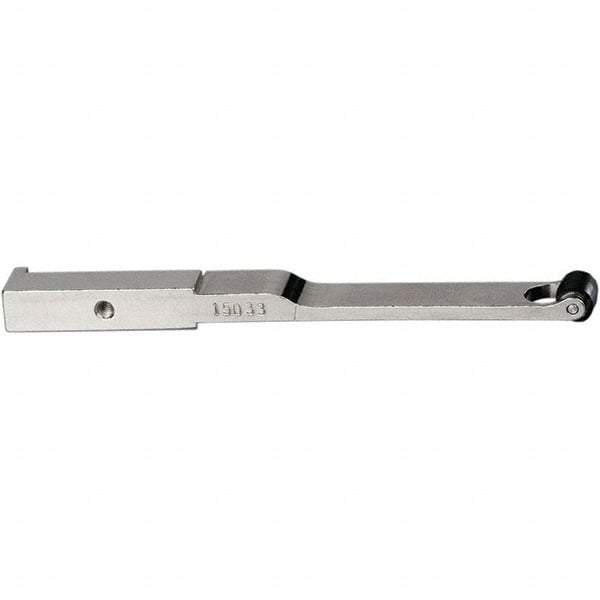 Dynabrade - 3/8" Wide Contact Arm - 12" Belt Length x 1/4" Belt Width, Crowned, 50" Contact Wheel Diam - Apex Tool & Supply