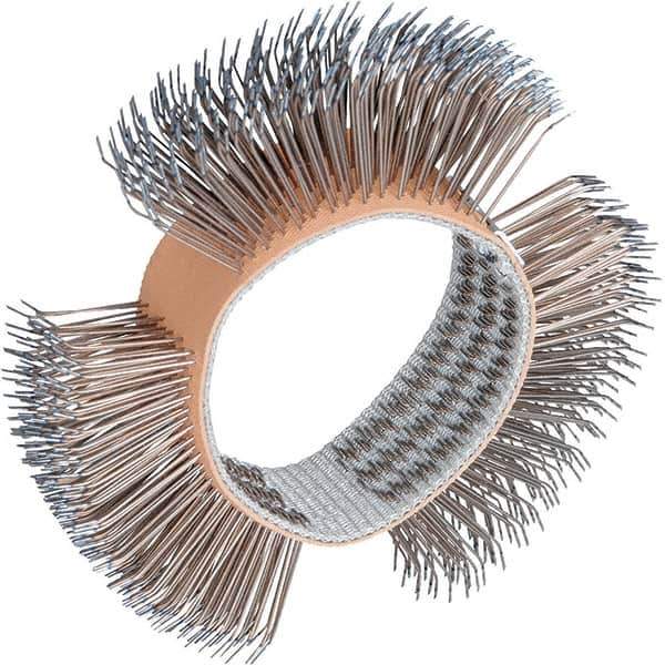 Dynabrade - 4" OD, Straight Filament Wheel Brush - 3/4" Face Width - Apex Tool & Supply