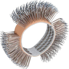 Dynabrade - 4" OD, Straight Filament Wheel Brush - 3/4" Face Width - Apex Tool & Supply