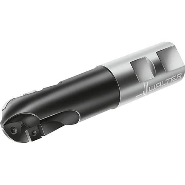 Walter - 19.05mm Cut Diam, 20mm Max Depth of Cut, 19.05mm Shank Diam, 101.6mm OAL, Indexable Ball Nose End Mill - 30,000 Max RPM - Apex Tool & Supply