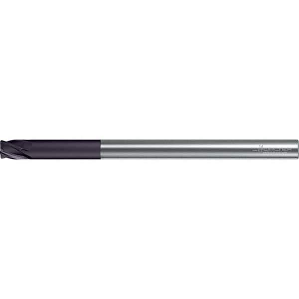 Walter-Prototyp - 8mm, 4 Flute, Solid Carbide, 0.5mm End Mill - 4.724" OAL, 30° Helix, Right Hand Flute, 40mm LOC, Right Hand Cut - Apex Tool & Supply