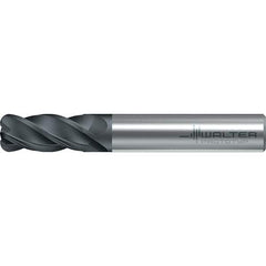 Walter-Prototyp - 10mm, 4 Flute, Solid Carbide, 3mm End Mill - 2.835" OAL, 38° Helix, Right Hand Flute, 22mm LOC, Right Hand Cut - Apex Tool & Supply