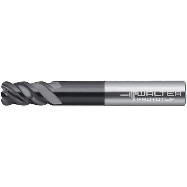 Walter-Prototyp - 7.94mm, 4 Flute, Solid Carbide, 0.762mm End Mill - 3-1/2" OAL, 50° Helix, Right Hand Flute, 38mm LOC, Right Hand Cut - Apex Tool & Supply