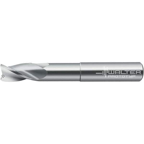 Walter-Prototyp - 19.05mm, 3 Flute, Solid Carbide, 0.381mm End Mill - 5" OAL, 30° Helix, Right Hand Flute, 79mm LOC, Right Hand Cut - Apex Tool & Supply