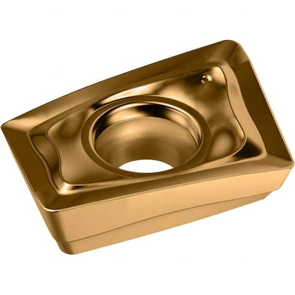 Walter - D51 Grade WKP35G Milling Insert - 2.58mm Thick, 6.1mm Inscribed Circle, 0.4mm Corner Radius - Apex Tool & Supply