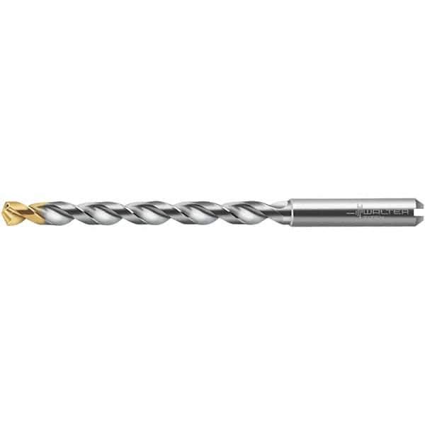 Walter-Titex - 7mm 130° Solid Carbide Jobber Drill - TiN Finish, Right Hand Cut, 117mm OAL - Apex Tool & Supply