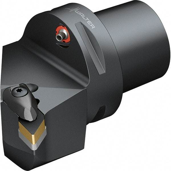 Walter - 138° Lead Angle, Indexable Turning Toolholder - 74mm OAL, Series DDUN-CAPTO-AUSSEN - Apex Tool & Supply