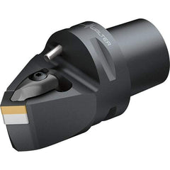 Walter - 45° Lead Angle, Indexable Turning Toolholder - 74mm OAL, Series DSDN-CAPTO-AUSSEN - Apex Tool & Supply