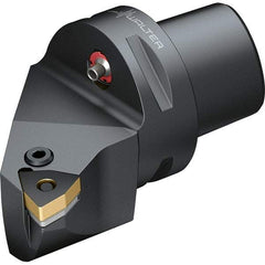 Walter - 95° Lead Angle, Indexable Turning Toolholder - 74mm OAL, Series PWLN-CAPTO-AUSSEN - Apex Tool & Supply
