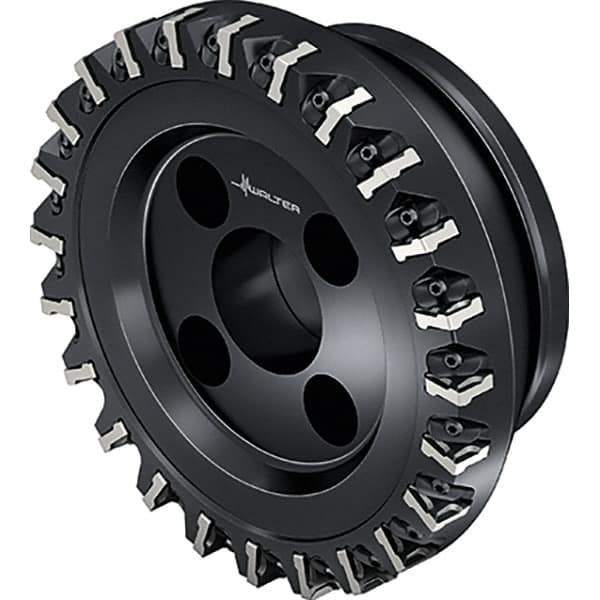 Walter - 24 Inserts, 160mm Cut Diam, 40mm Arbor Diam, Indexable Square-Shoulder Face Mill - 0° Lead Angle, 63mm High, Series M2136-B2 METRISCH - Apex Tool & Supply