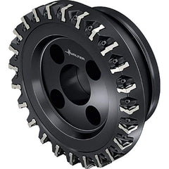 Walter - 24 Inserts, 160mm Cut Diam, 40mm Arbor Diam, Indexable Square-Shoulder Face Mill - 0° Lead Angle, 63mm High, Series M2136-B2 METRISCH - Apex Tool & Supply