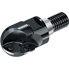 Walter - 40mm Cut Diam, 41mm Max Depth of Cut, 36mm Shank Diam, 100mm OAL, Indexable Ball Nose End Mill - 11,900 Max RPM - Apex Tool & Supply