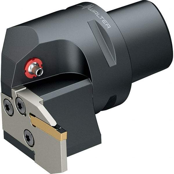 Walter - 0.827" Max Depth of Cut, Indexable Grooving Cutoff Toolholder - 24 Seat Size, Series NCLE-GX24-CAPTO - Apex Tool & Supply