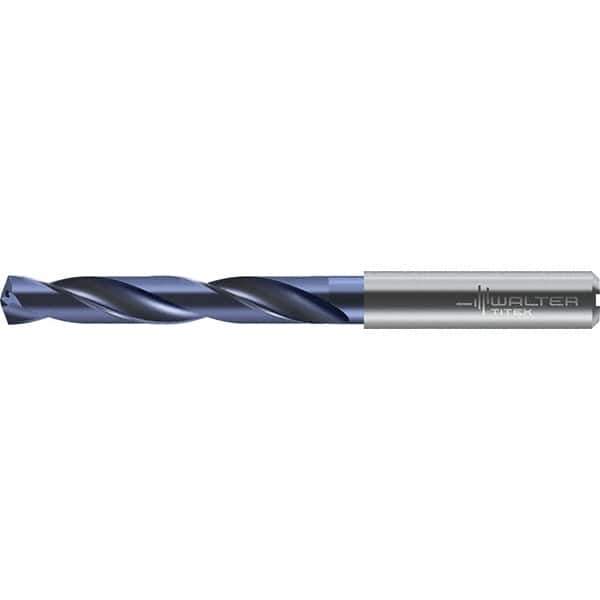Walter-Titex - 17.2mm 140° Solid Carbide Jobber Drill - TiNAl Finish, Right Hand Cut, 143mm OAL - Apex Tool & Supply