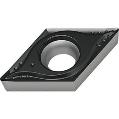 Walter - DPGT MM4 Grade WSM20S Turning Insert - TiAlN+Al2O3+(Al) Finish, 55° Rhombic, 9.53mm Inscr Circle, 3.97mm Thick, 0.4mm Corner Radius - Apex Tool & Supply