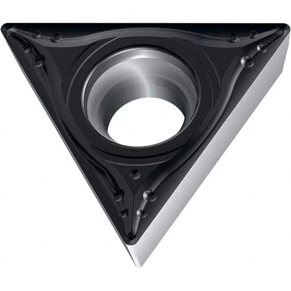 Walter - TPMT MM4 Grade WSM20S Turning Insert - TiAlN+Al2O3+(Al) Finish, 60° Triangle, 6.35mm Inscr Circle, 2.38mm Thick, 0.4mm Corner Radius - Apex Tool & Supply