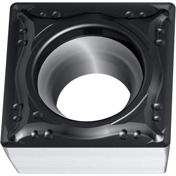 Walter - SPMT MM4 Grade WSM20S Turning Insert - TiAlN+Al2O3+(Al) Finish, 90° Square, 9.53mm Inscr Circle, 3.97mm Thick, 0.4mm Corner Radius - Apex Tool & Supply