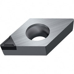 Walter - DCGT FS-M1 Grade WDN10 Turning Insert - Polycrystaline Diamond Finish, 55° Rhombic, 9.53mm Inscr Circle, 3.97mm Thick, 0.4mm Corner Radius - Apex Tool & Supply