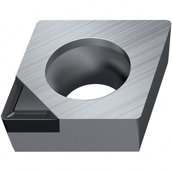 Walter - CCGT FS-M1 Grade WDN10 Turning Insert - Polycrystaline Diamond Finish, 80° Rhombic, 9.53mm Inscr Circle, 3.97mm Thick, 0.4mm Corner Radius - Apex Tool & Supply