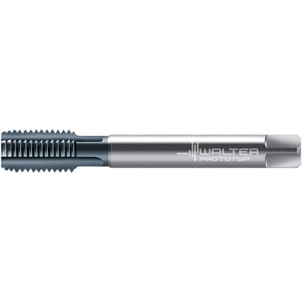 Walter-Prototyp - M12x1.75 DIN 376 6HX 4 Flute TiCN Finish High Speed Steel Straight Flute Machine Tap - Bottoming, Right Hand Thread, 110mm OAL, 23mm Thread Length - Apex Tool & Supply