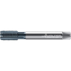 Walter-Prototyp - M12x1.75 DIN 376 6HX 4 Flute TiCN Finish High Speed Steel Straight Flute Machine Tap - Bottoming, Right Hand Thread, 110mm OAL, 23mm Thread Length - Apex Tool & Supply