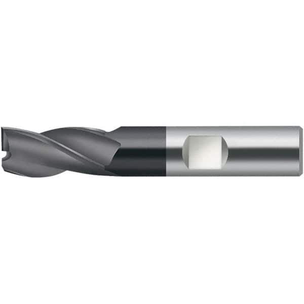 Walter-Prototyp - 7.75mm, 9mm LOC, 8mm Shank Diam, 58mm OAL, 3 Flute, Solid Carbide Square End Mill - TiAlN Finish, 30° Helix, Right Hand Cut, Right Hand Flute, Series MC716-W-3-A - Apex Tool & Supply