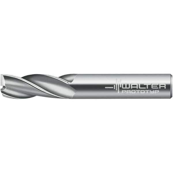 Walter-Prototyp - 4mm, 14mm LOC, 4mm Shank Diam, 50mm OAL, 3 Flute, Solid Carbide Square End Mill - TiCN Finish, 30° Helix, Right Hand Cut, Right Hand Flute, Series H3027416 - Apex Tool & Supply