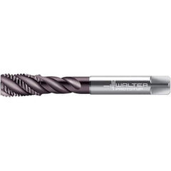 Walter-Prototyp - M20x2.50 DIN 376 4 Flute 6HX Bottoming Spiral Flute Tap - High Speed Steel, Hardlube Finish, 140mm OAL, Right Hand Flute, Right Hand Thread, 17.380, Series EP2056352 - Apex Tool & Supply