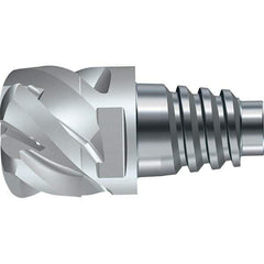 Walter-Prototyp - Grade TAA Carbide Milling Tip Insert - TiAlN/TiAI Finish, 5 Flutes, 25mm Cutting Diam, 15mm Depth of Cut, 0.472" Cnr Rad, 50° Helix - Apex Tool & Supply