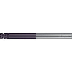 Walter-Prototyp - 8.3mm, 8mm LOC, 8mm Shank Diam, 100mm OAL, 4 Flute, Solid Carbide Square End Mill - TiAlN Finish, 30° Helix, Right Hand Cut, Right Hand Flute, Series MC112-A-4-X - Apex Tool & Supply