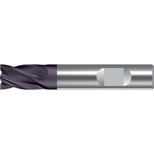 Walter-Prototyp - 12mm, 16mm LOC, 12mm Shank Diam, 73mm OAL, 4 Flute, Solid Carbide Square End Mill - TiAlN Finish, 30° Helix, Right Hand Cut, Right Hand Flute, Series MC111-W-4-A - Apex Tool & Supply