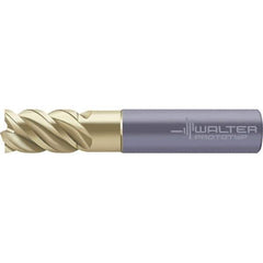 Walter-Prototyp - 20mm, 52mm LOC, 20mm Shank Diam, 104mm OAL, 4 Flute, Solid Carbide Square End Mill - AlTiN/ZrN Finish, 50° Helix, Right Hand Cut, Right Hand Flute, Series MC341-A-4-P - Apex Tool & Supply